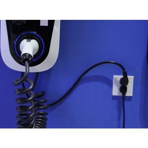 32A Smart Electric Vehicle (EV) Charging Station - Level 2 EVSE- 240 Volt- 32 Amp Electric Car Charger, Plug-in Station, 20 ft