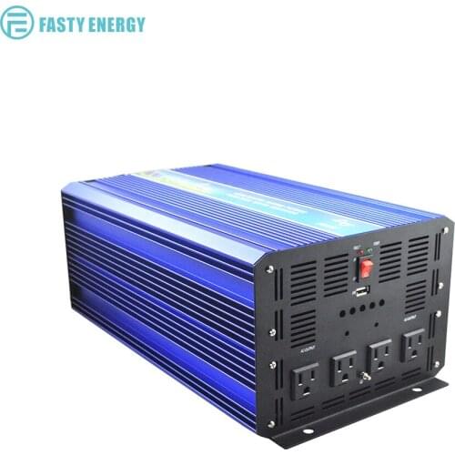 3000w Pure Sine Wave Inverter for Solar System Wind Generator system use,off grid single phase 24v 48v 96v 110v with charger