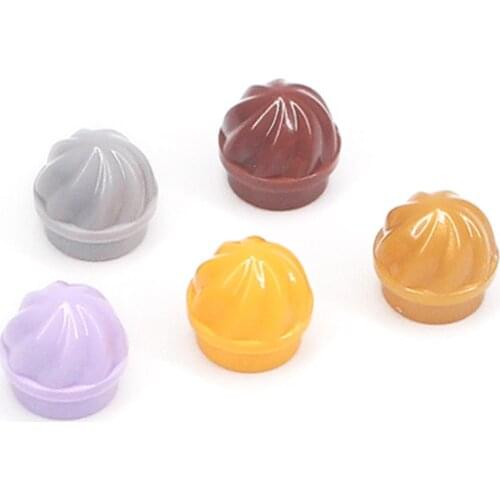 Guduola Special Building Block 15470 Plate 1 x 1 Round with Swirled Top Tip Ice Cream MOC Bricks 200pcs/LOT