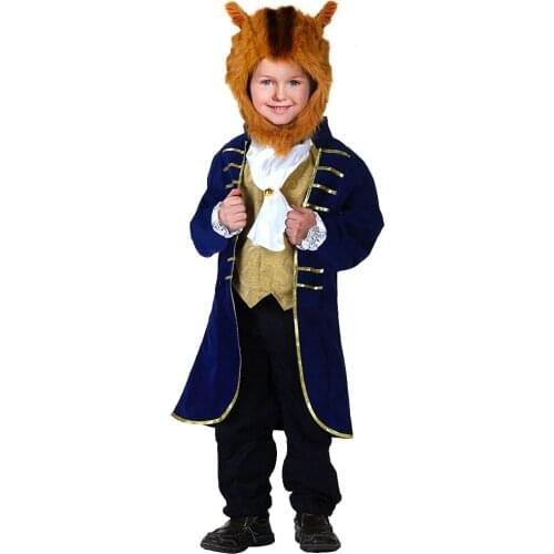 Beauty Beast Cosplay Costume Child Infant Halloween Prince Blazer Jacket Suits Victoria Tale For Kids Infant For Toddler Kids