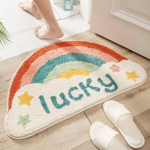 Letter Door Mat Bathroom Floor Mat Hallway Entrance Door Mats Welcome Mat Anti-Slip Bedroom Rugs Dining Room Kitchen Door Mat