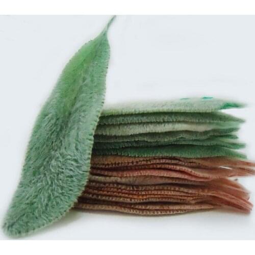 10pcs Preserved Stachys Lanata Leaf Leaves For Bouquet Wreath Garland Making Material Accessory Craft DIY