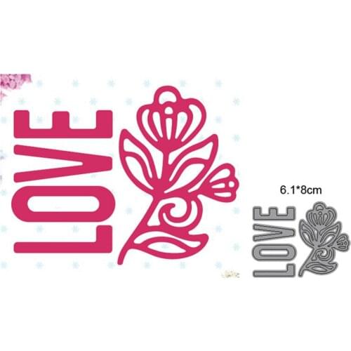Metal Cutting Dies Stencils dies Die Cut Mold Flower LOVE DIY Scrapbooking dies embossing dies decoation Paper Craft knife mould