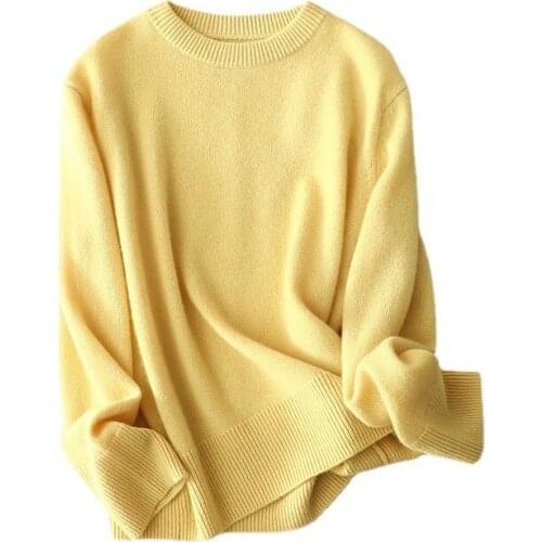 SHUCHAN New 2021 Autumn Winter Sweaters for Women 100% Cashmere Keep Warm Free Shipping Items Clothes for Women