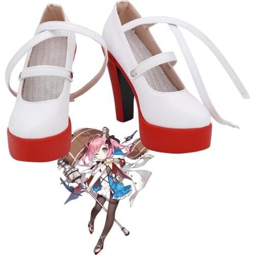 Azur Lane USS Saratoga Cosplay Shoes High Heel Boots Custom Made for Unisex