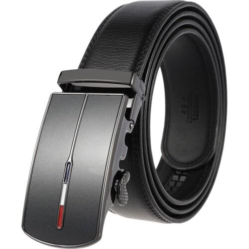 New Male Designer Automatic Buckle Cowhide Leather men belt Famous Brand Belt Luxury belts for men Ceinture Homme