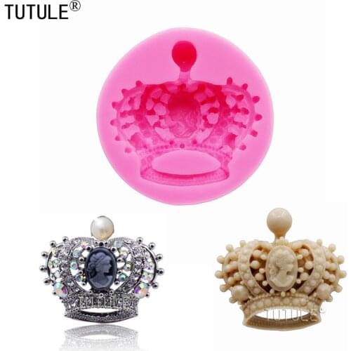 Princess SILICONE MOLD, Crown Mold,Flexible,Fondant Chocolate Mold, Candy Polymer Clay Mold, Resin Mold, Royal Crown Mold