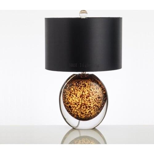 Nordic modern led stone crystal abajur de mesa deco maison table lamps for bedroom bedside lamp