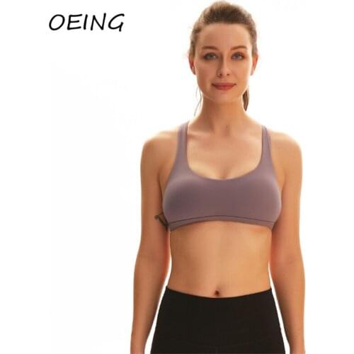 Fitness Sport Bra Padded Crisscross Strappy Push Up Yoga Workout Clothes Plus Size Underwear Running