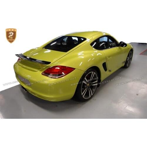 For Porsche Cayman Spoiler 987 High Quality Carbon Fiber S Style Rear Spoiler Wings Suitable Porsche 987 Cayman Spoilers Hot