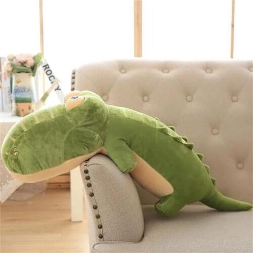 Middle plush crocodile toy green soft crocodile pillow doll gift about 85cm 2607