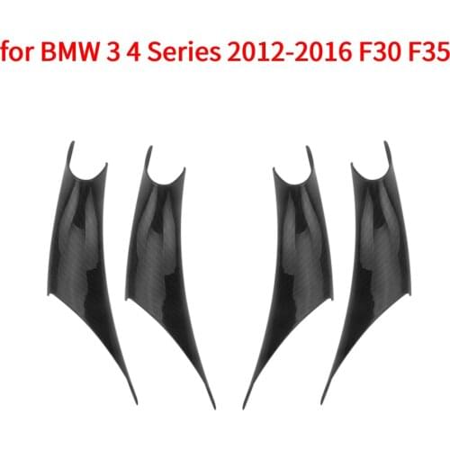 Car Interior Door Panel Grab Handle Covers Carbon Fiber Armrest Protective Trim car styling for BMW 3 4 Series 2012-2016 F30 F35
