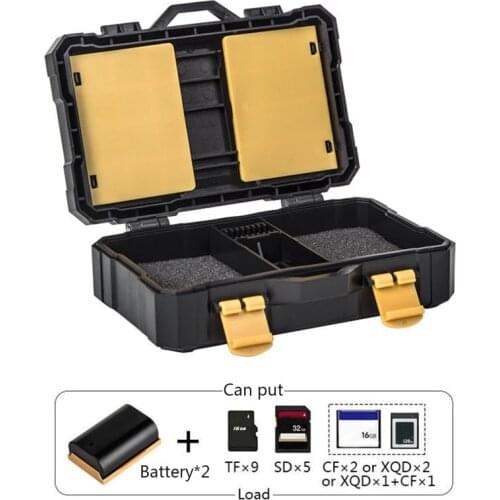 Camera Battery Protection Case Storage Organizer Holder for LP-E6 LP-E8 LP-E12 LP-E17 NB-13L EN-EL15 EN-EL14