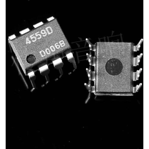 10Pcs/Lot NJM4559D JRC4559D 4559D DIP-8 DUAL OPERATIONAL AMPLIFIER New Original Product
