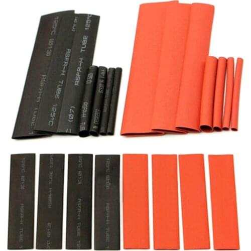 127PCS 2:1 Heat Shrink Tube Sleeving Wrap Wire Cable Assortment Kit Portable Heat Shrink Tube