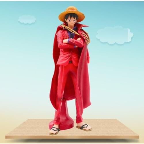 25cm One Piece Action Figure KOA Monkey D Luffy PVC Toys Anime One Piece Luffy Red Clothes Collectable Model Figuras Toy