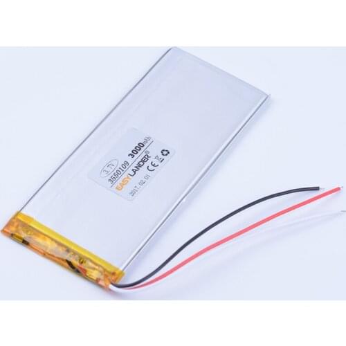 3550109 3449109 3.7V 3000mAh Rechargeable li-Polymer Li-ion Battery For china clone Goophone 5.5 6plus I6 6SPLUS 7PLUS 3-Wire