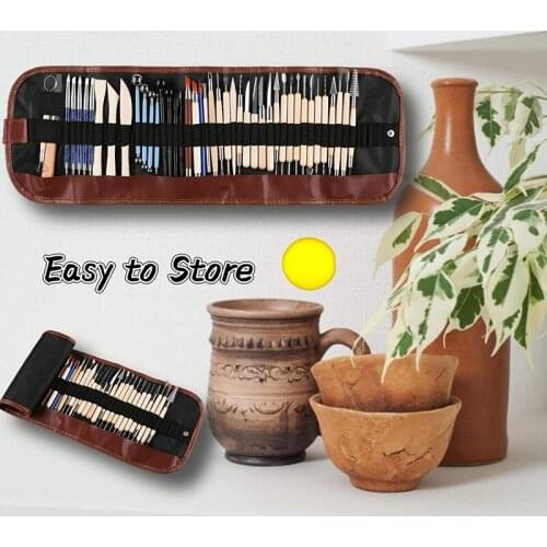 44Pcs Pottery Tool Set Contains Most of the Modeling Clay Tools To Meet Your Great Needs for Sculpting and More