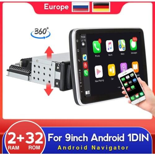 1 din car radio car stereo For 360 Degree universal HD Screen Audio Multimedia Android 2+32GB GPS Navigation Bluetooth wifi 9"