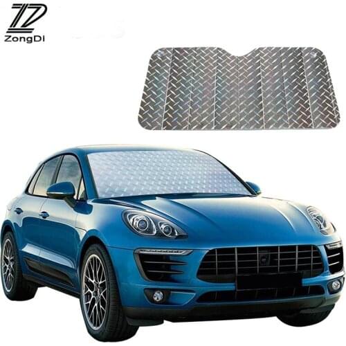 ZD Car Reflective Anti-radiation Sunscreen Insulation Sun Visor For Skoda Octavia A5 A7 Fabia Yeti BMW E60 F30 X5 E53 Inifiniti