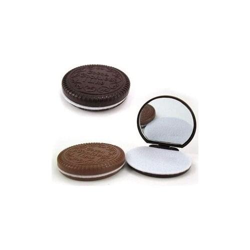 Free Shipping Cocoa Cookies Design Mirror Make Up And Comb