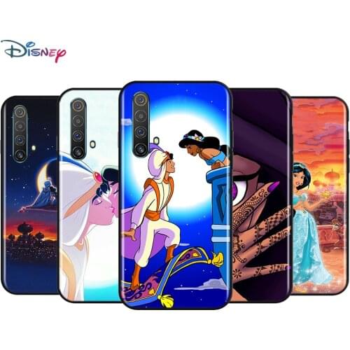 Black Soft Aladdin Jasmine Princess For Realme 7i Global C2 C3 C11 C12 C15 C17 X2 X3 Superzoom X50 XT Q2 Q2i Pro 5G Phone Case