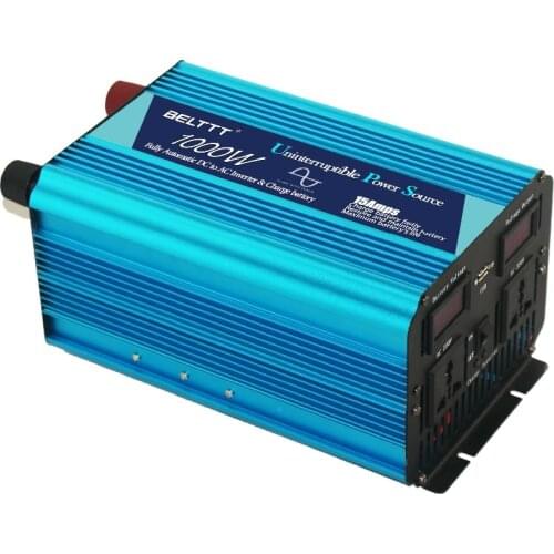 DC24V Hot seliing for home use pure sine wave UPS 1000watt with AC charger LCD Display