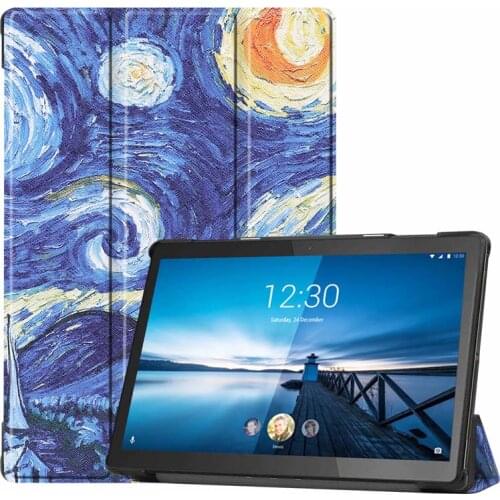 Leather Case Cover stand smart folio magnet case for Lenovo Tab M10 TB-X605F /M10 Plus 10.3 TB-X606F 2020 tablet case cover