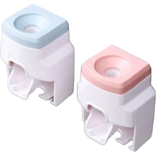 Creative Wall Mount Automatic Toothpaste Dispenser Bathroom Accessories Waterproof Lazy Toothpaste Squeezer Toothbrush Holder