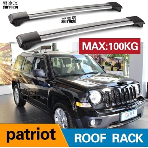 Roof bars For JEEP - Patriot (MK74) SUV [2007-2019] Aluminum Alloy Side Bars Cross Rails Roof Rack Luggage LOAD 200KG Vehicle