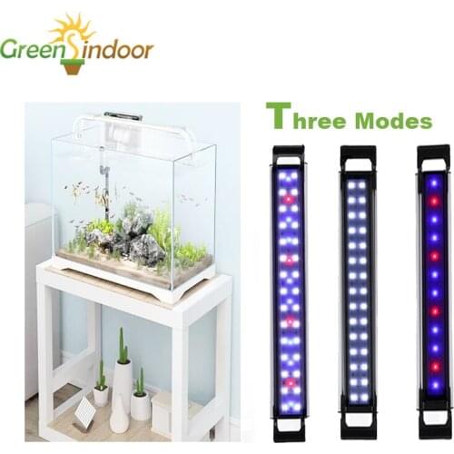 45cm Fish Tank Lamp Phytolamp Full Spectrum USB LED Light Dimmable LED Grow Light Timer Aquarium Plant Lamp Aquatic With Adapter