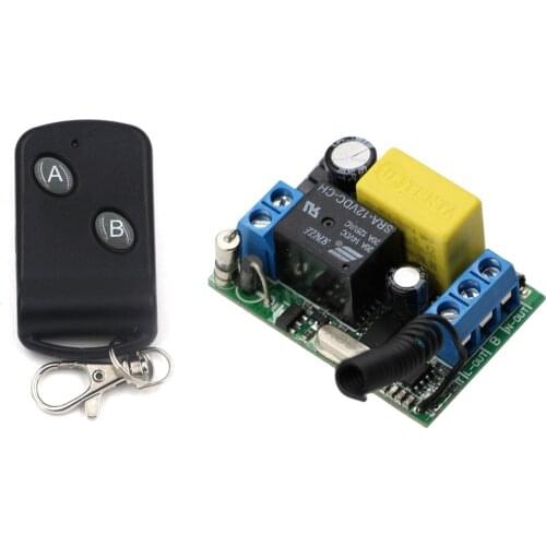 Preferential Price AC220V RF Wireless Remote Control Switch System Receiver Board+Remote Controller With 2Buttons 315Mhz 433Mhz