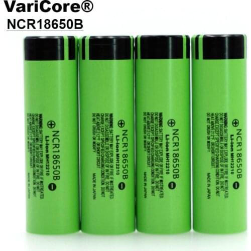 4pcs/lot VariCore Original 18650 NCR18650B Rechargeable Li-ion battery 3.7V 3400mAh For Flashlight use