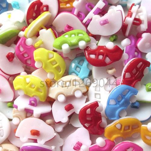 Mini Car Plastic Backhole DIY Baby buttons sewing/accessories/craft