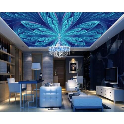 Custom 3d mural wallpaper European style Flower ceiling Wallpaper 3d stereoscopic Wall Decoration