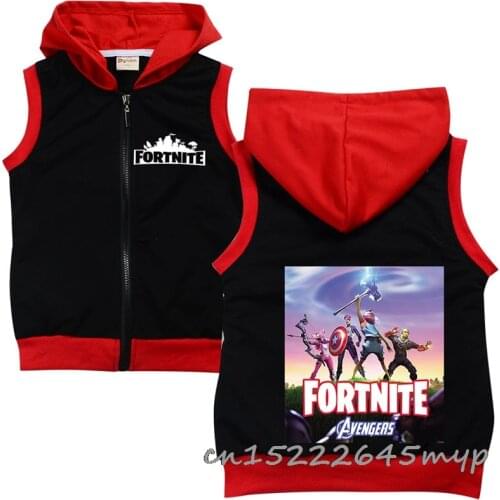 Fortnite gift Boys and girls Spring clothes cotton vest Kids Waistcoat Child Sleeveless Jacket childrens clothing Outwear