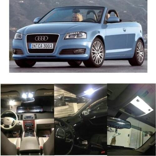 12x LED interior lighting complete set For Audi A3 8P Cabrio reading light rear lights error free