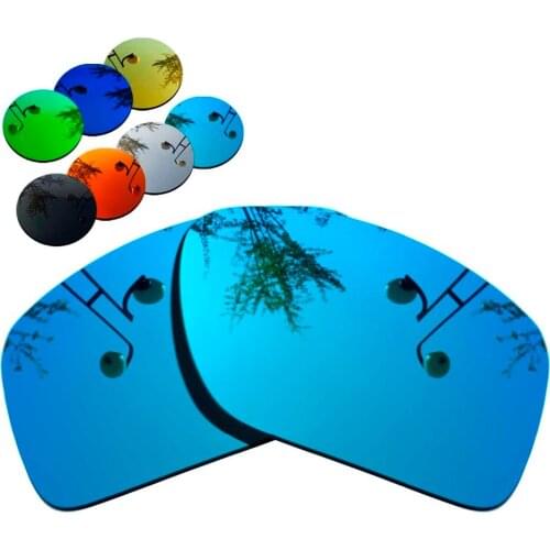100% Precisely Cut Polarized Replacement Lenses for Big Taco Sunglasses Blue Mirrored Coating Color- Choices