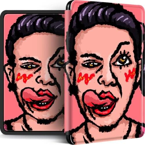 Exaggerated Expression Protective Sleeve for Kindle Paperwhite 2018 Drop Resistance for Etui Kindle Paperwhite 2019 Funny Cover