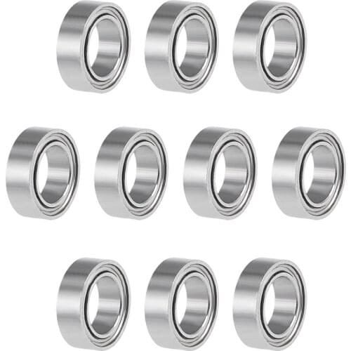 Uxcell MR85ZZ Deep Groove Ball Bearings 5mm x 8mm x 2.5mm Double Shielded Chrome Steel P6(ABEC3) 10pcs