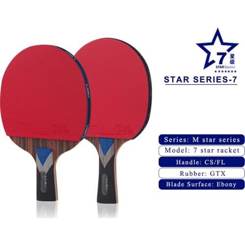 LOKI WRB Carbon Table Tennis Racket 5/6/7 Stars Ping Pong Bat With ITTF Professional Rubber Tabletennis Pingpong paddle