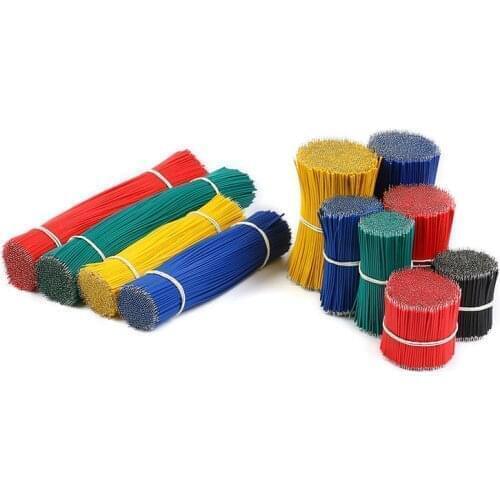 100 pcs Wire jumper wire welding wire electronic connection wire double-ended tinned wire 24AWG connection wire 5cm 8cm