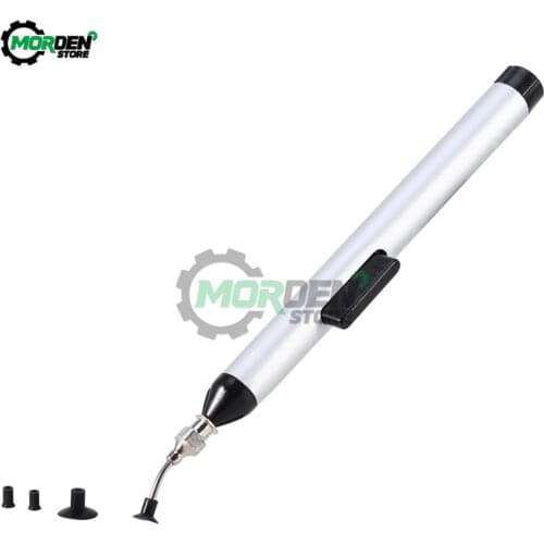 IC SMD Vacuum Suction Pen Remover Sucker Pump IC SMD Tweezer Pick Up Tool Solder Desoldering with 3 Suction Header Dropship