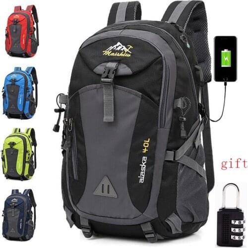 Anti-theft Mountaineering Waterproof Backpack Men Riding Sport Bags Outdoor Camping Travel Backpacks Climbing Hiking Bag For Men