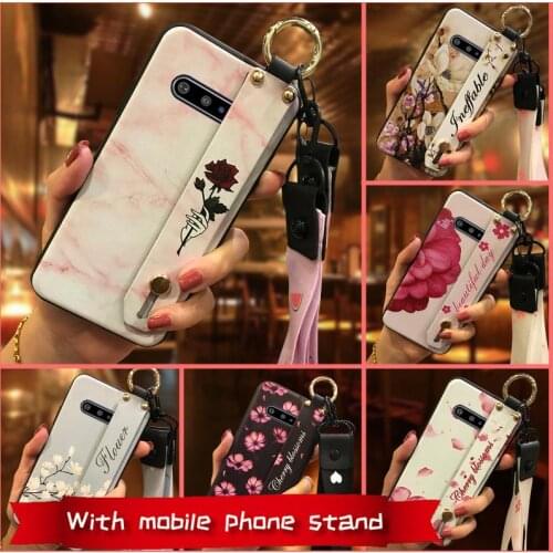 Waterproof For Woman Phone Case For LG V60 ThinQ 5G Wrist Strap New Arrival Silicone Wristband