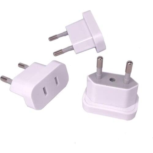 1pcs US To EU Euro Europe Plug Power Plug Converter Travel Adapter US to EU Adapter Electrical Socket
