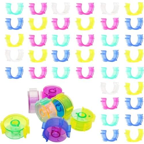 10/30/50PCS Sewing Bobbin Holder Clips for Thread Colorful Bobbins Clips Organize Bobbins Sewing Thread Spool Organizing Tools