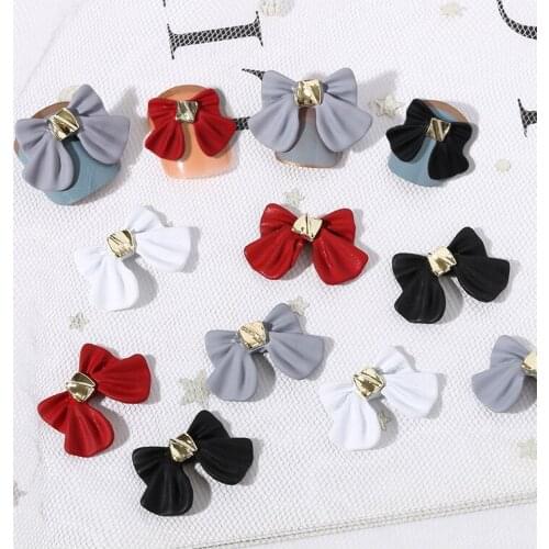 10pcs/lot, 3d Nail Art Acrylic Elegant Bowknots For Nail Tips Decorations