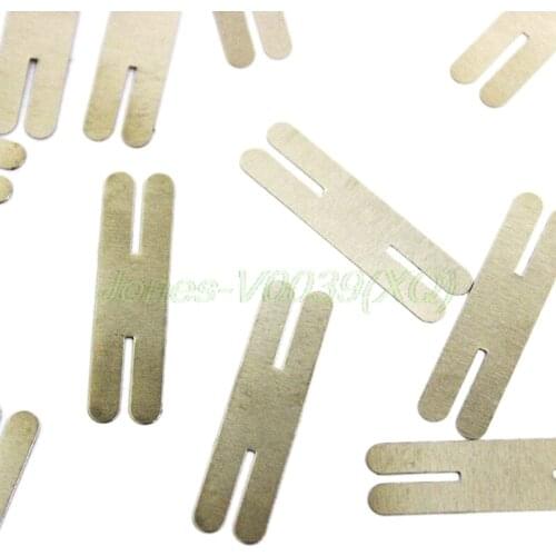 100pcs 0.2x30x8mm Nickel Plated Steel Strap Sheets for Battery Spot Welding Machine Welder Washers
