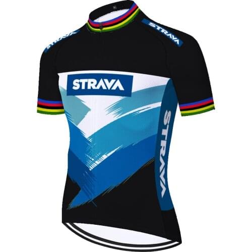 2021 team jersey Strava bike jersey Team Cycling Clothing Summer short sleeve cycling jersey Men tricotas hombre ciclismo
